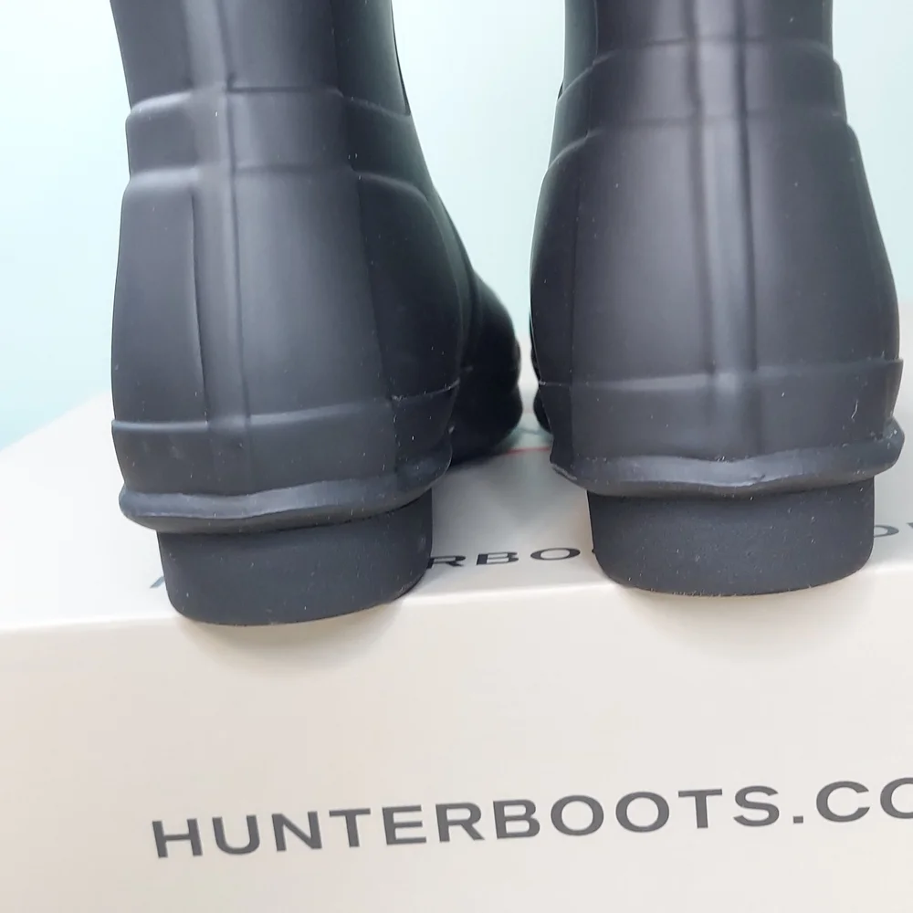 Hunter Original Short Black Rubber Rain Boots Womens Sizes 6,7,8,9,10 NWT